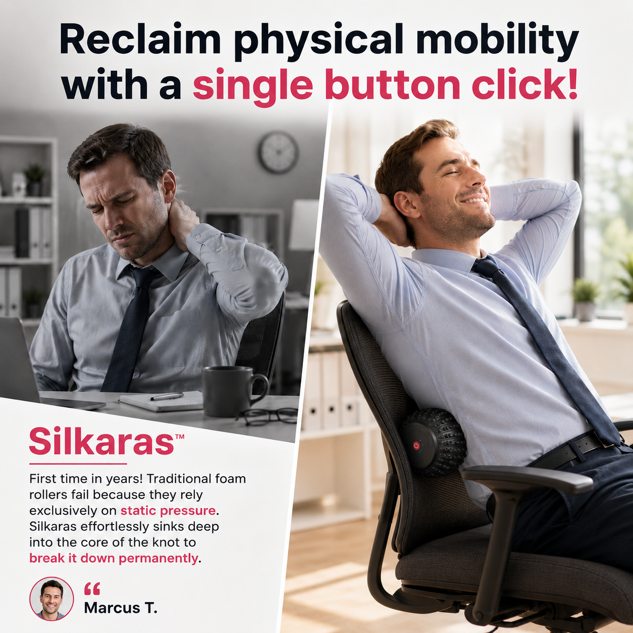 Silkaras™ Portable Vibrating Massage Roller